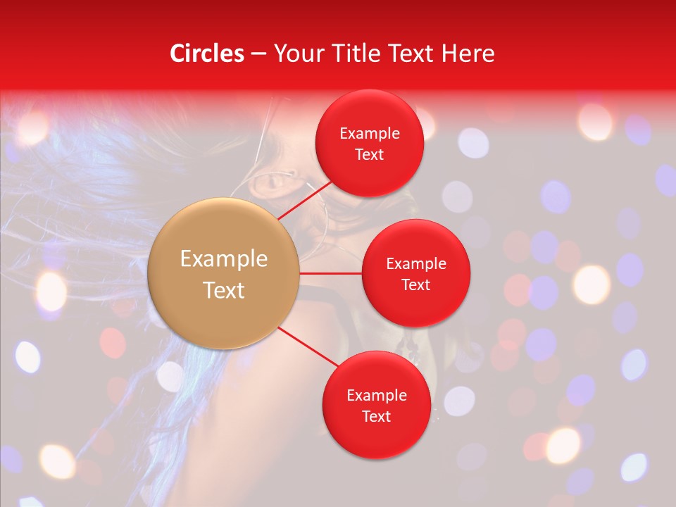 Showgirl Posing Girl PowerPoint Template