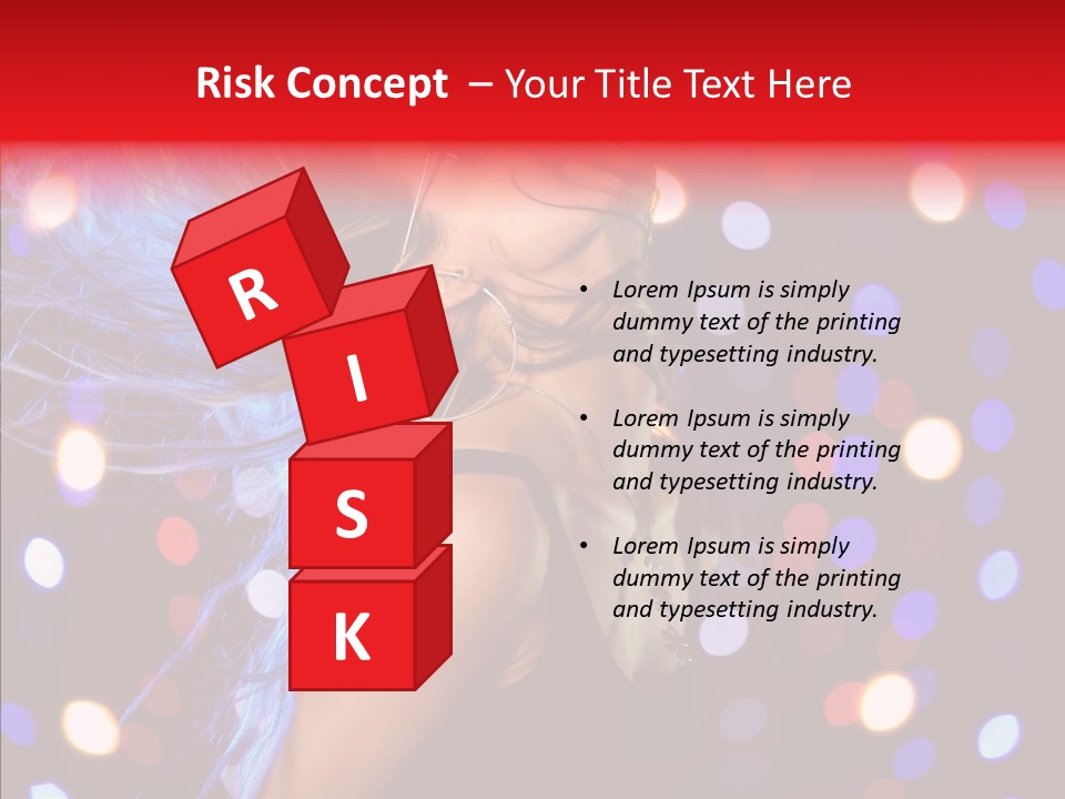 Showgirl Posing Girl PowerPoint Template