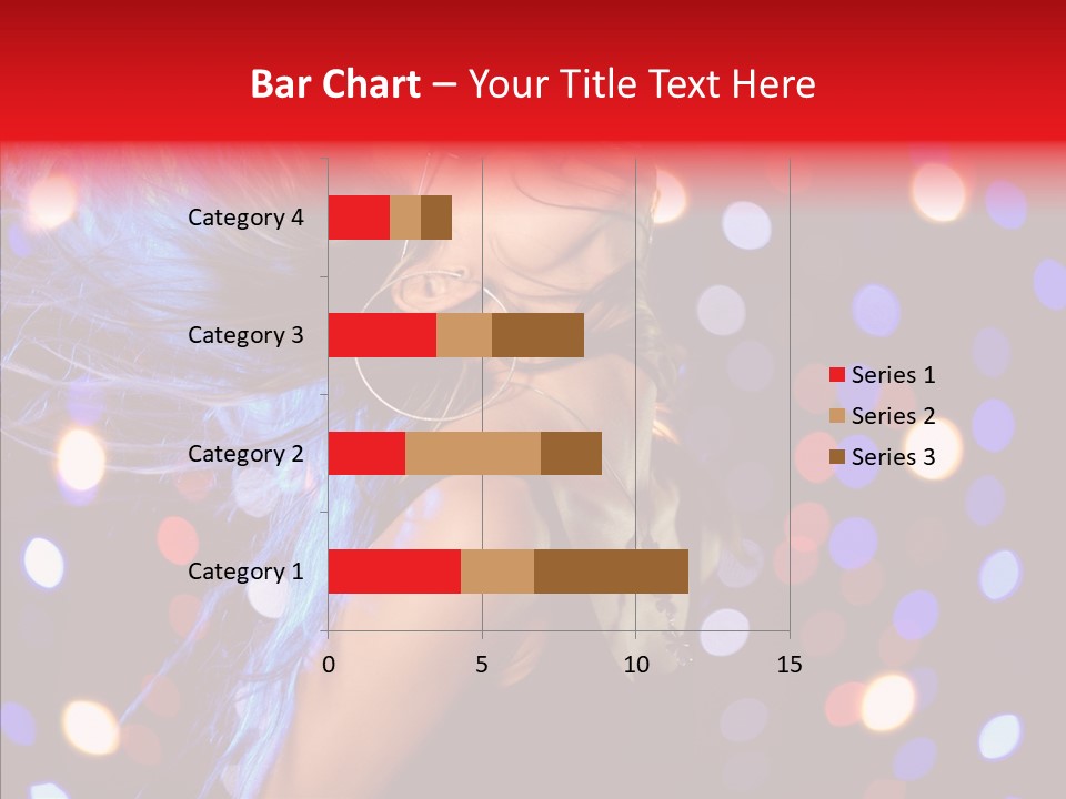 Showgirl Posing Girl PowerPoint Template