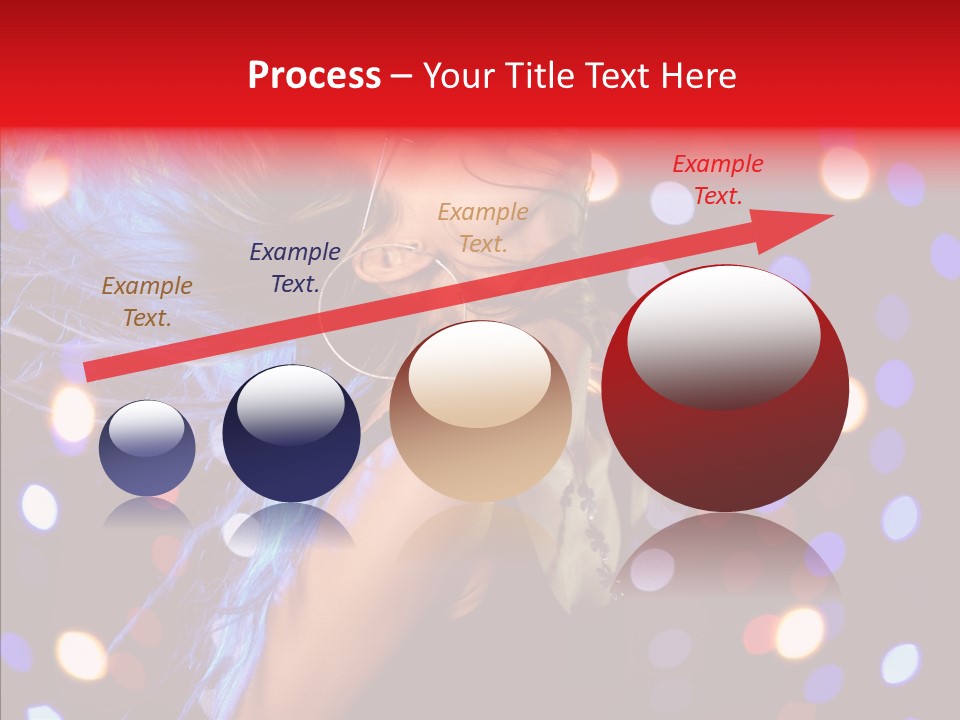 Showgirl Posing Girl PowerPoint Template