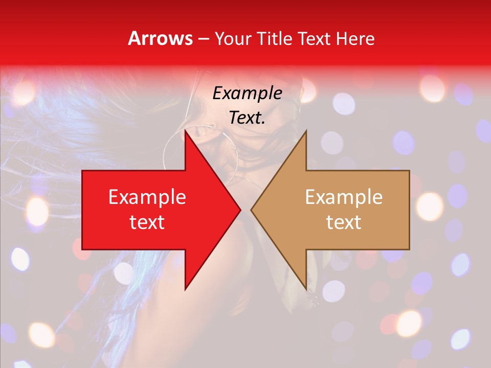 Showgirl Posing Girl PowerPoint Template