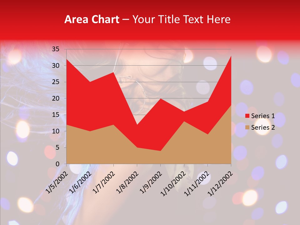 Showgirl Posing Girl PowerPoint Template