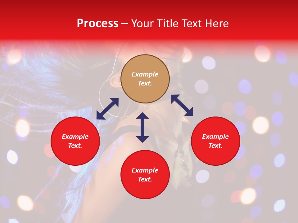 Showgirl Posing Girl PowerPoint Template