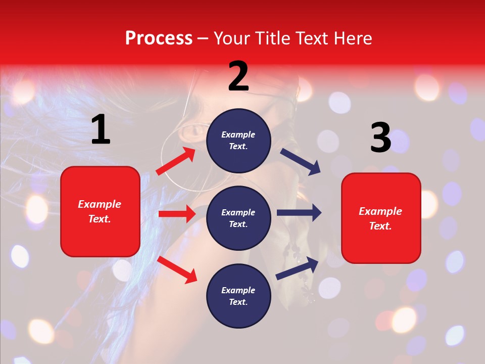 Showgirl Posing Girl PowerPoint Template