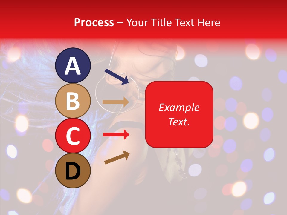 Showgirl Posing Girl PowerPoint Template