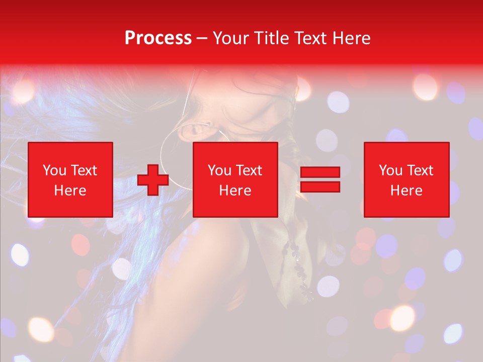 Showgirl Posing Girl PowerPoint Template