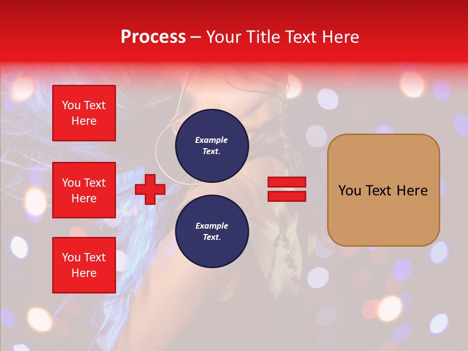 Showgirl Posing Girl PowerPoint Template