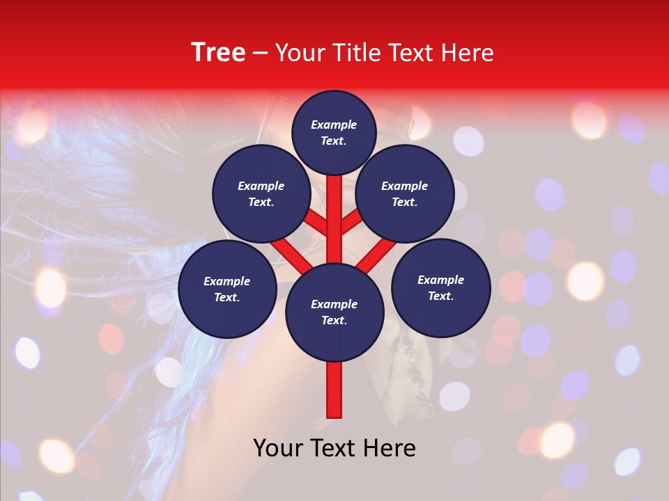 Showgirl Posing Girl PowerPoint Template