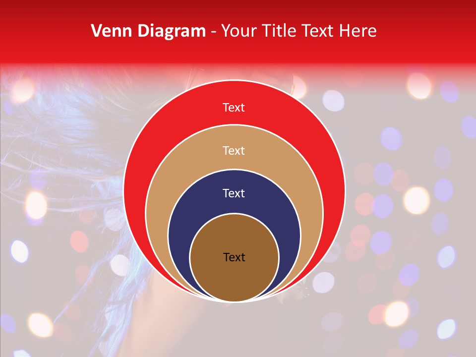 Showgirl Posing Girl PowerPoint Template