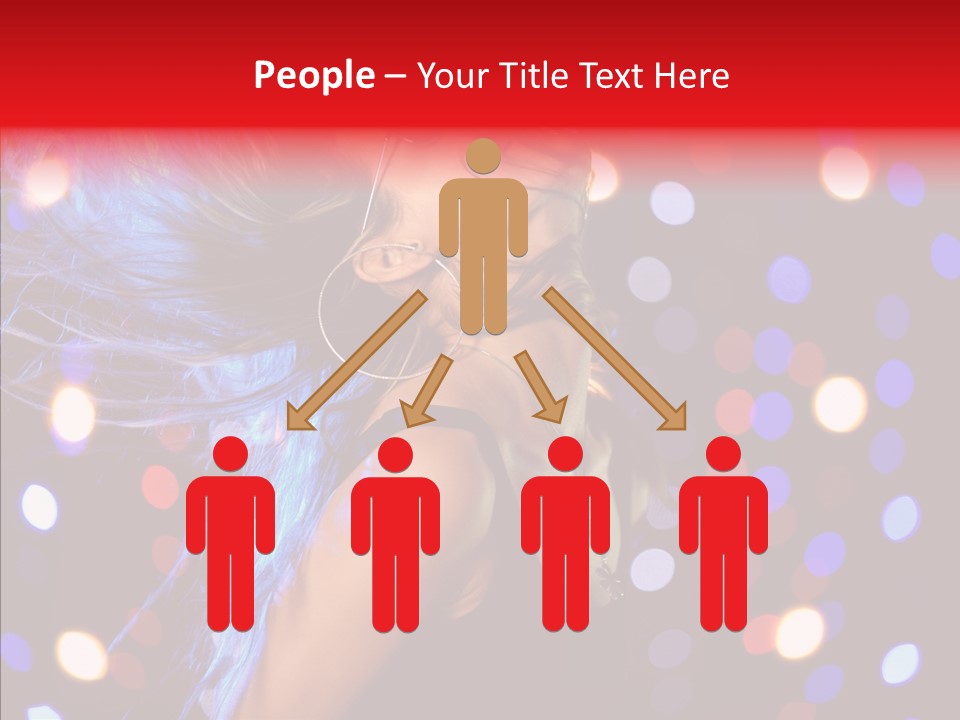 Showgirl Posing Girl PowerPoint Template