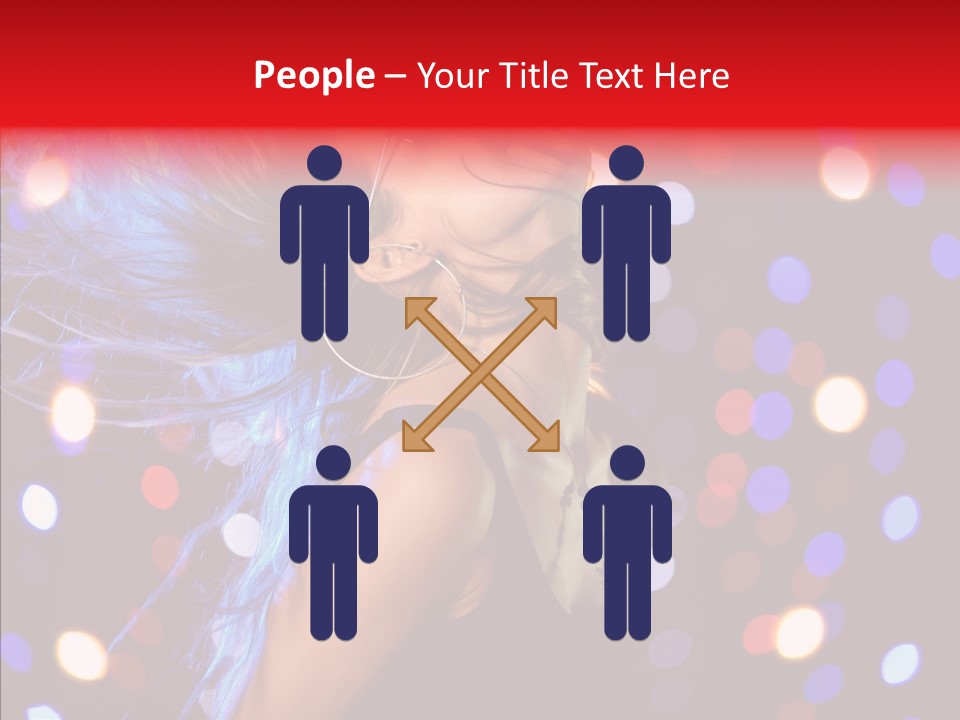 Showgirl Posing Girl PowerPoint Template