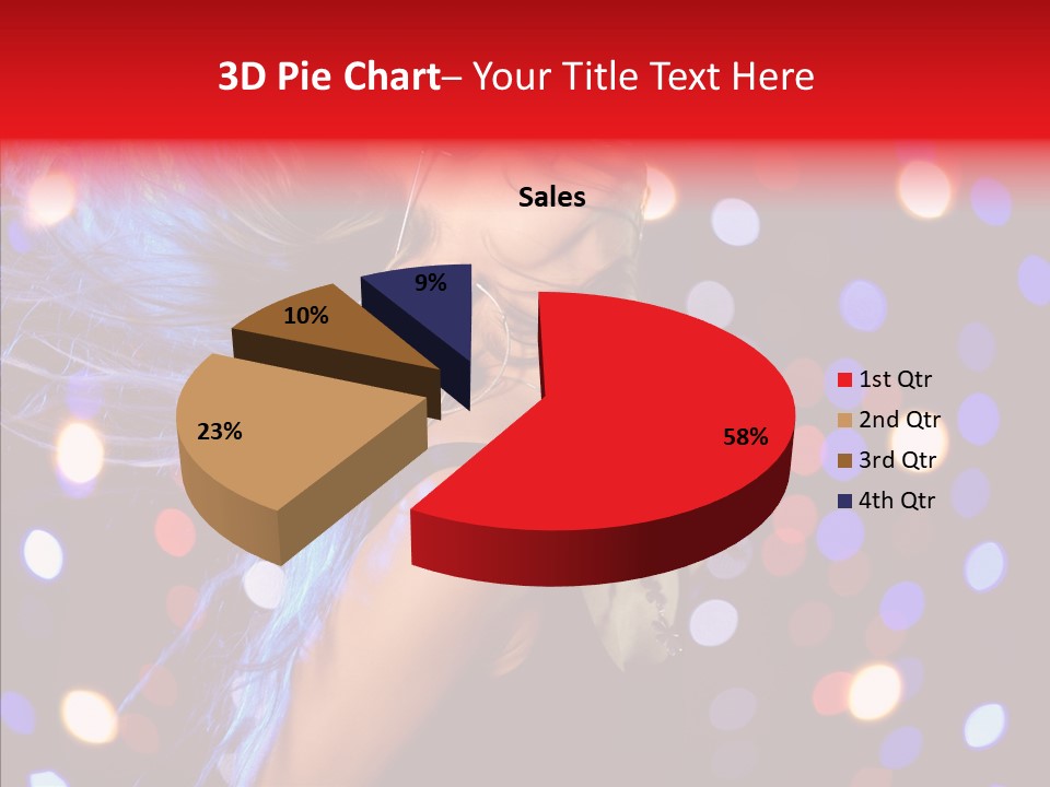 Showgirl Posing Girl PowerPoint Template