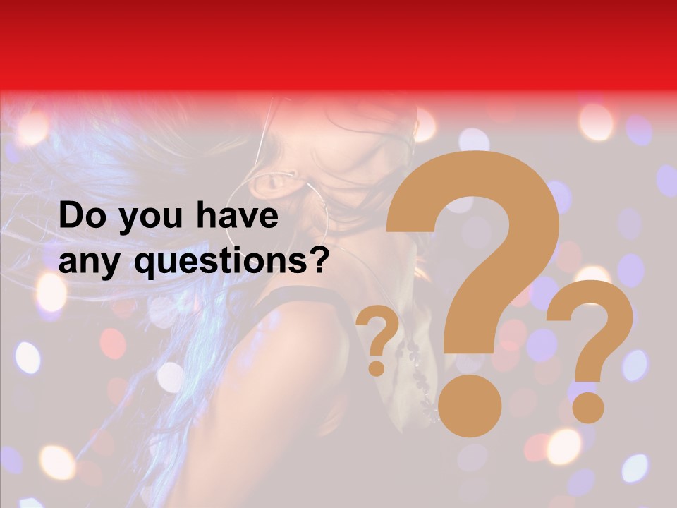 Showgirl Posing Girl PowerPoint Template