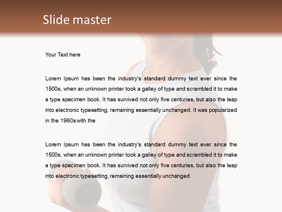 Portrait Smile Gym PowerPoint Template