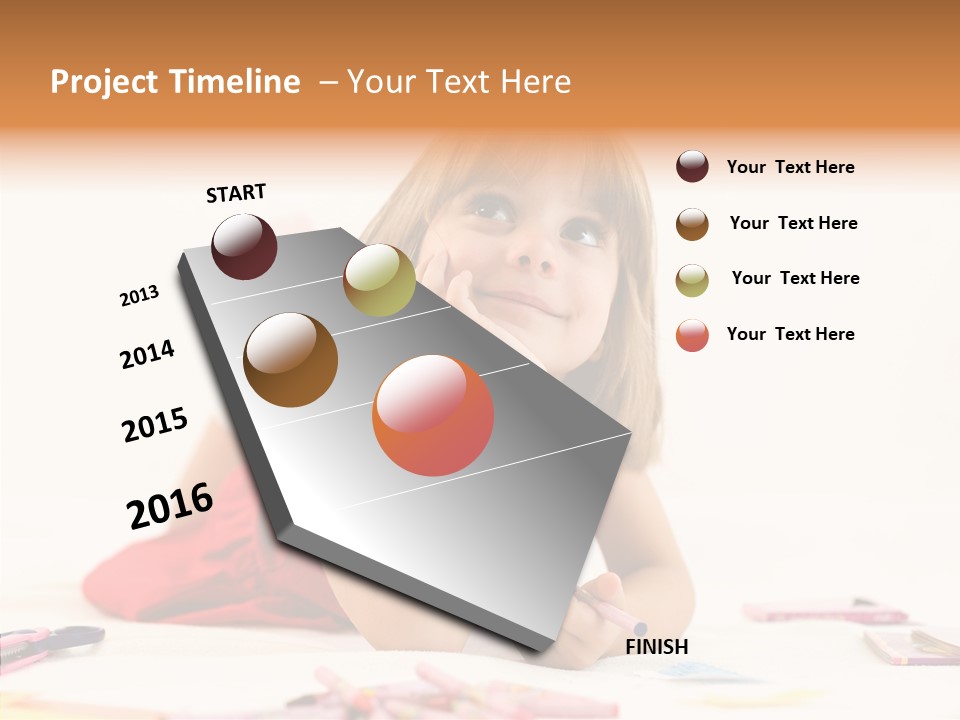 Schoolchild Smile School PowerPoint Template