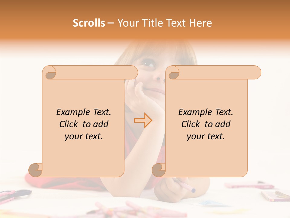 Schoolchild Smile School PowerPoint Template