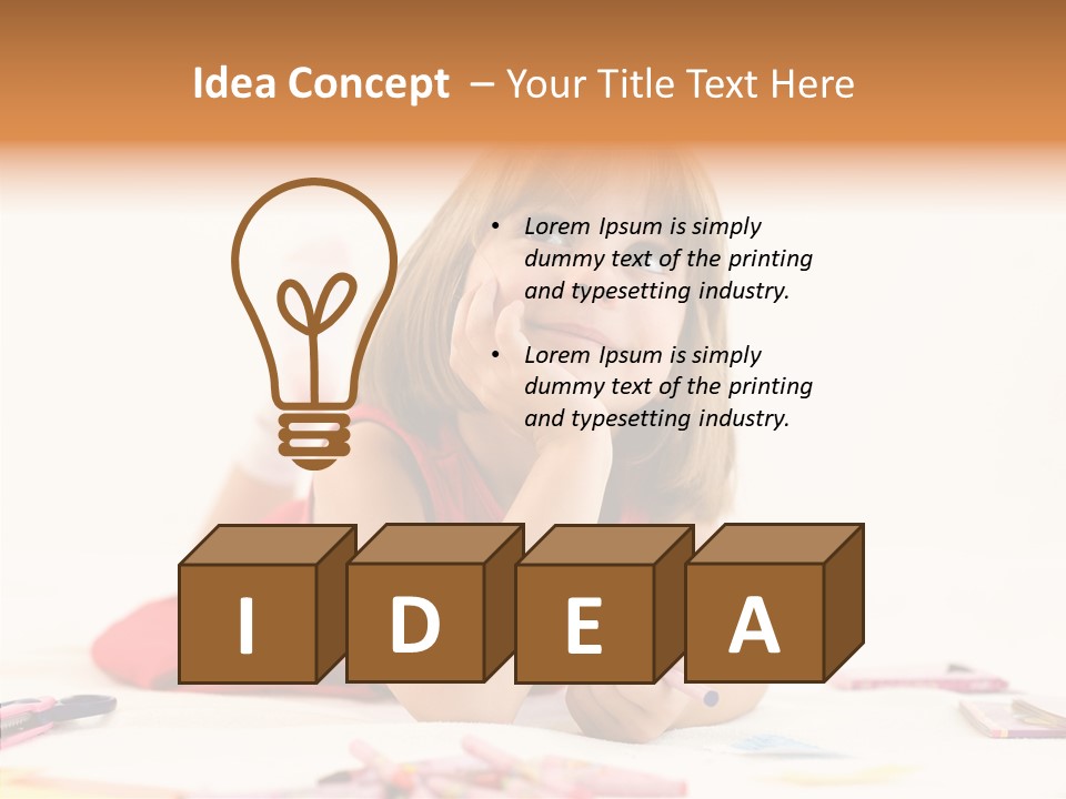 Schoolchild Smile School PowerPoint Template