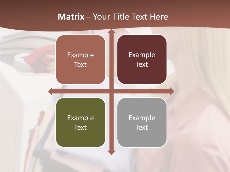 Color Domestic Clothing PowerPoint Template