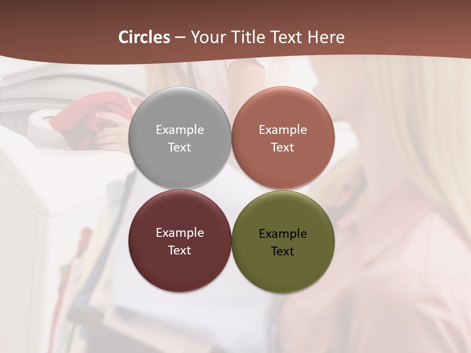 Color Domestic Clothing PowerPoint Template