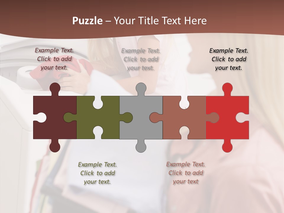 Color Domestic Clothing PowerPoint Template