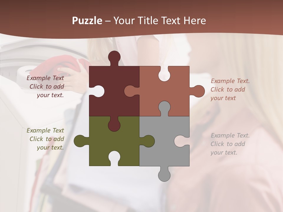 Color Domestic Clothing PowerPoint Template