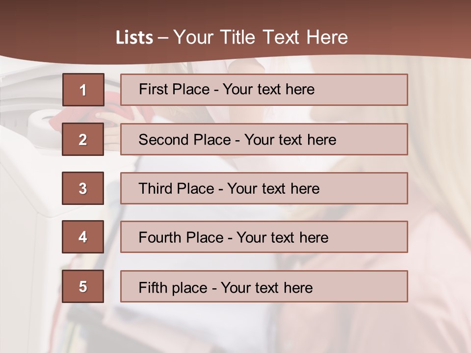 Color Domestic Clothing PowerPoint Template