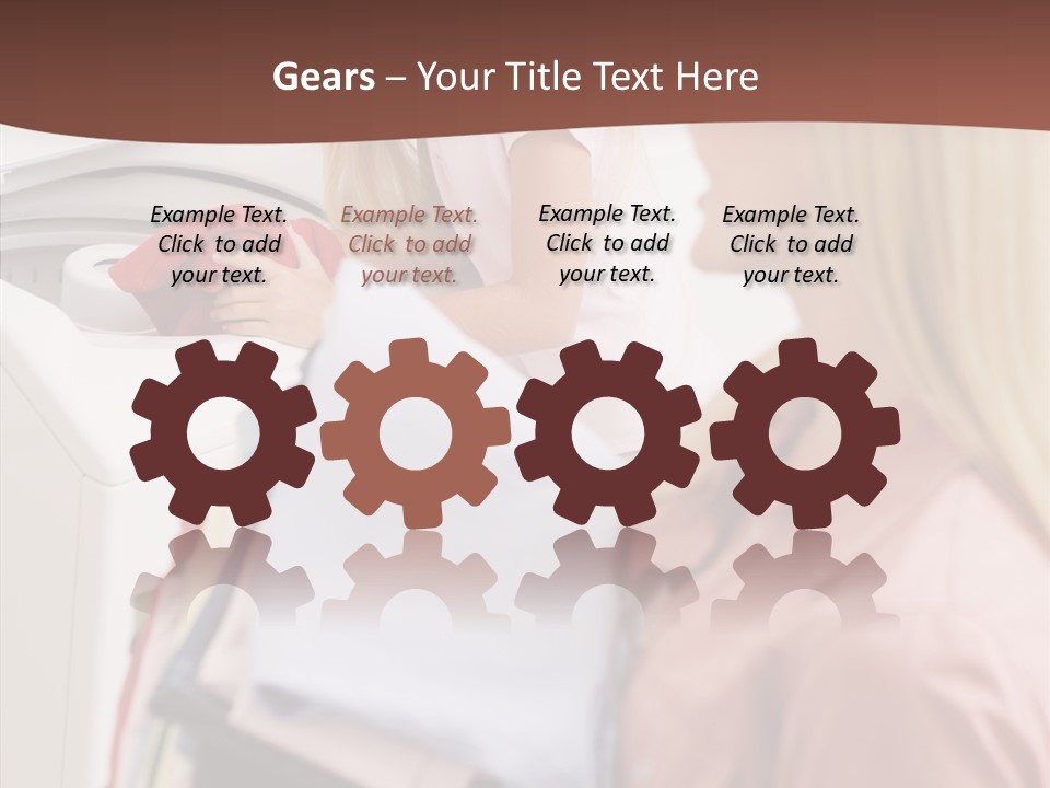 Color Domestic Clothing PowerPoint Template