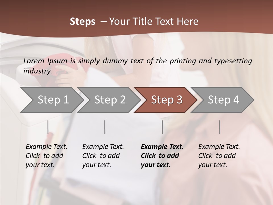 Color Domestic Clothing PowerPoint Template