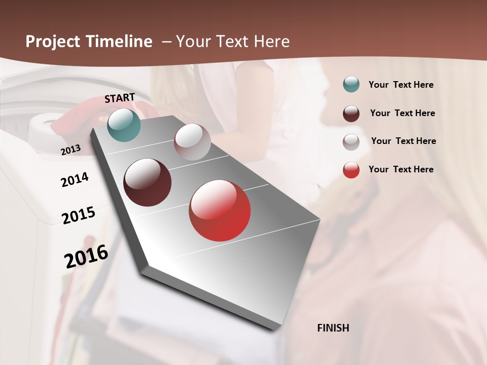 Color Domestic Clothing PowerPoint Template