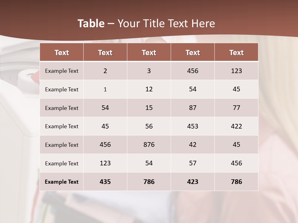 Color Domestic Clothing PowerPoint Template