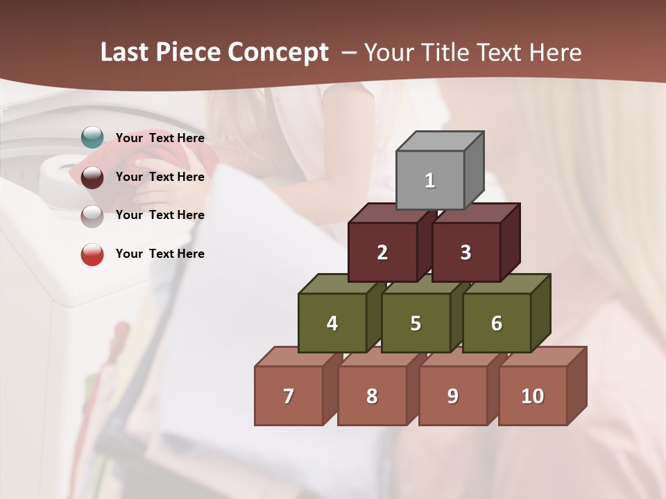 Color Domestic Clothing PowerPoint Template