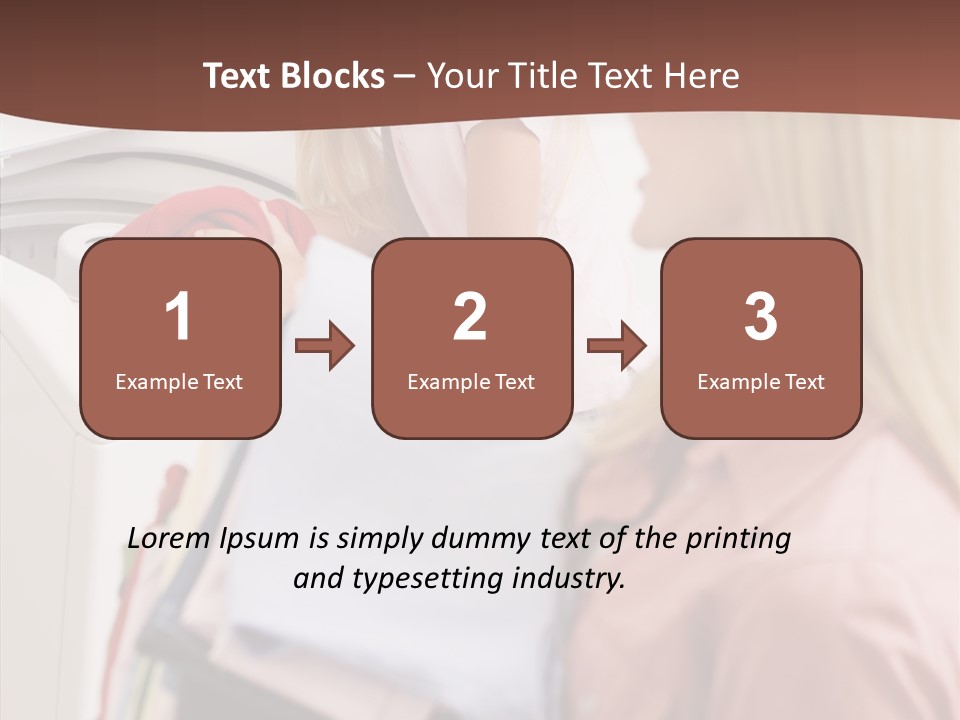 Color Domestic Clothing PowerPoint Template