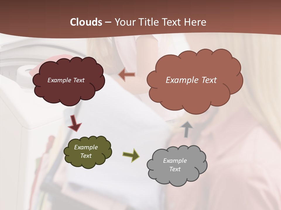 Color Domestic Clothing PowerPoint Template