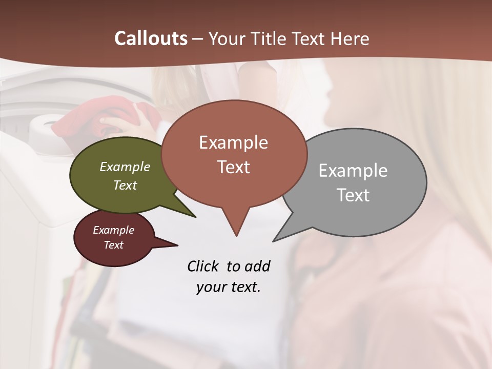 Color Domestic Clothing PowerPoint Template