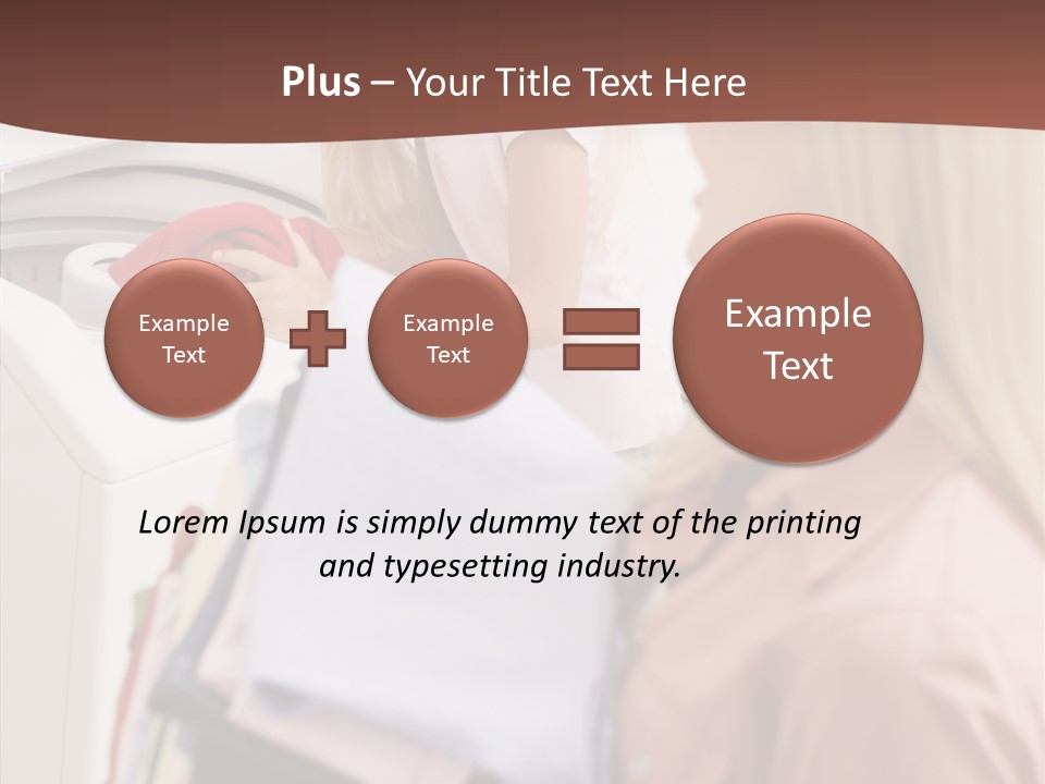 Color Domestic Clothing PowerPoint Template