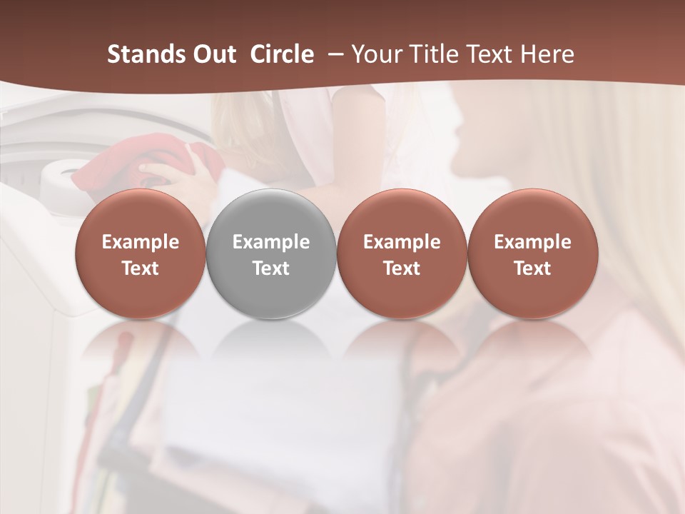 Color Domestic Clothing PowerPoint Template