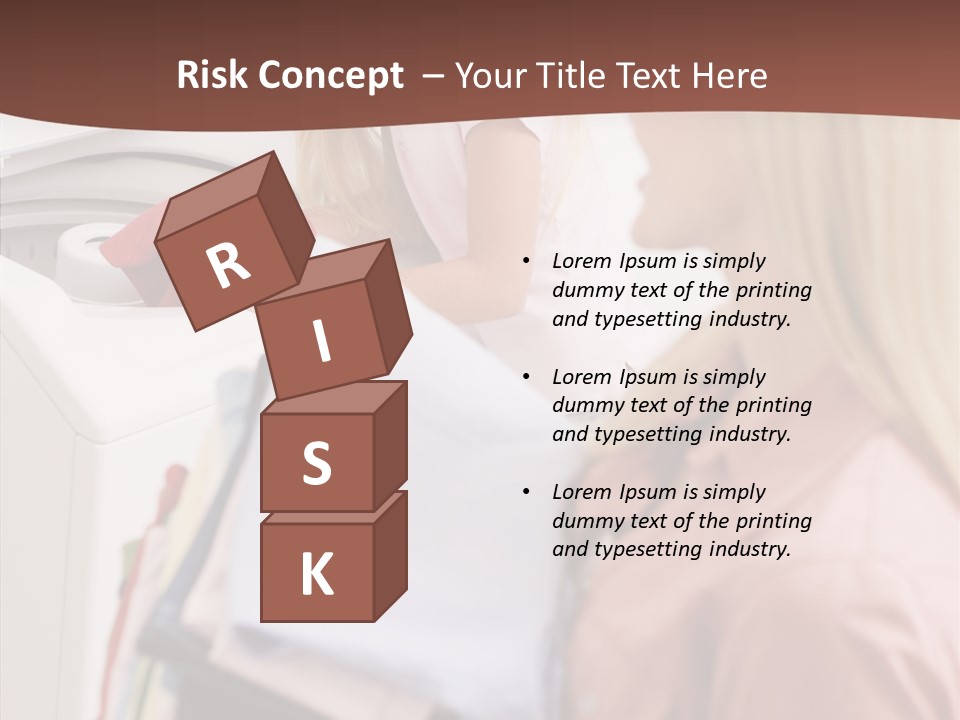 Color Domestic Clothing PowerPoint Template