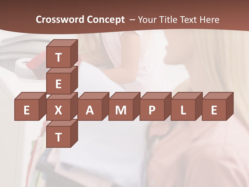 Color Domestic Clothing PowerPoint Template