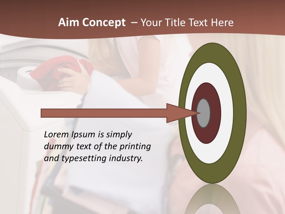 Color Domestic Clothing PowerPoint Template