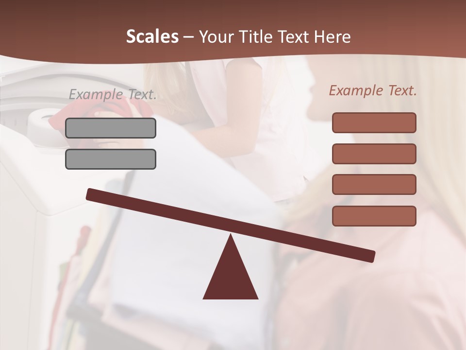 Color Domestic Clothing PowerPoint Template