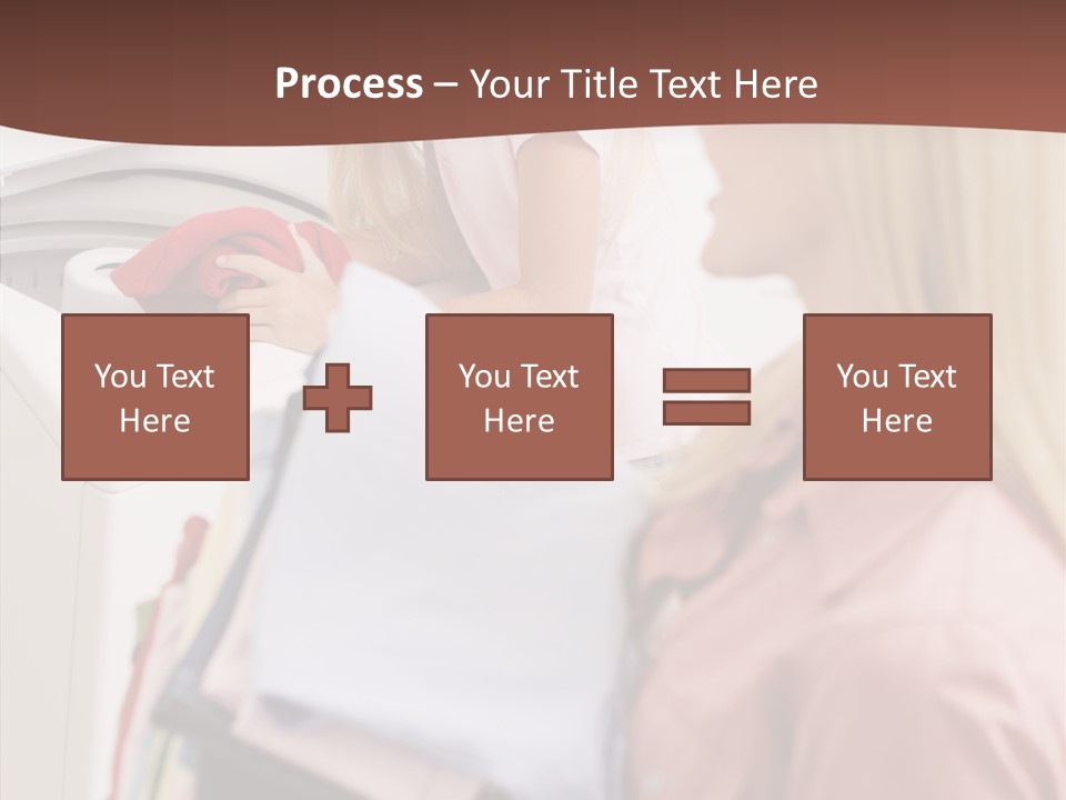 Color Domestic Clothing PowerPoint Template