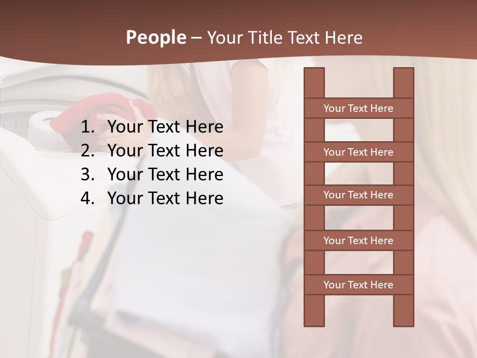 Color Domestic Clothing PowerPoint Template