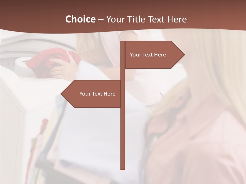 Color Domestic Clothing PowerPoint Template