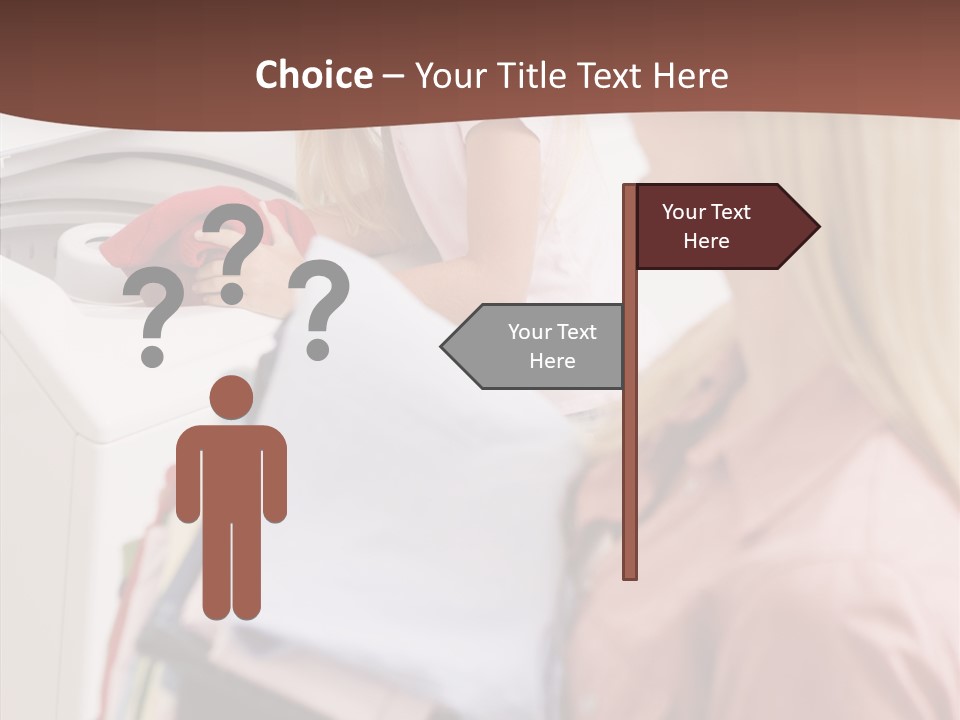 Color Domestic Clothing PowerPoint Template