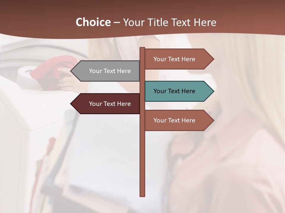 Color Domestic Clothing PowerPoint Template
