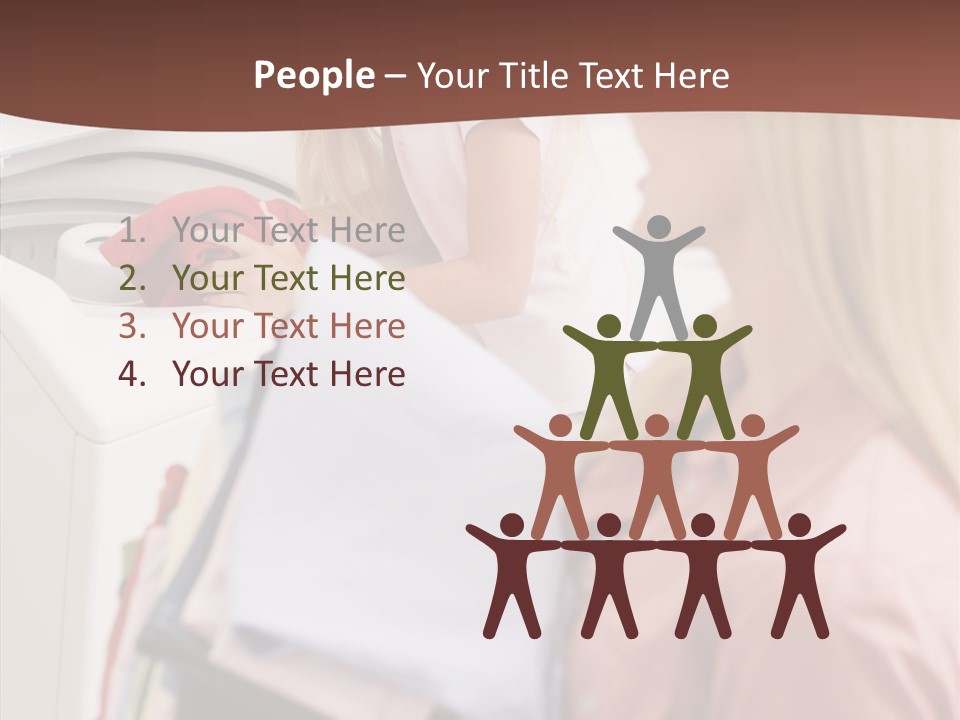 Color Domestic Clothing PowerPoint Template