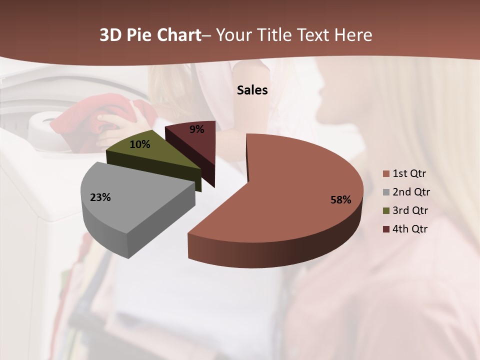 Color Domestic Clothing PowerPoint Template