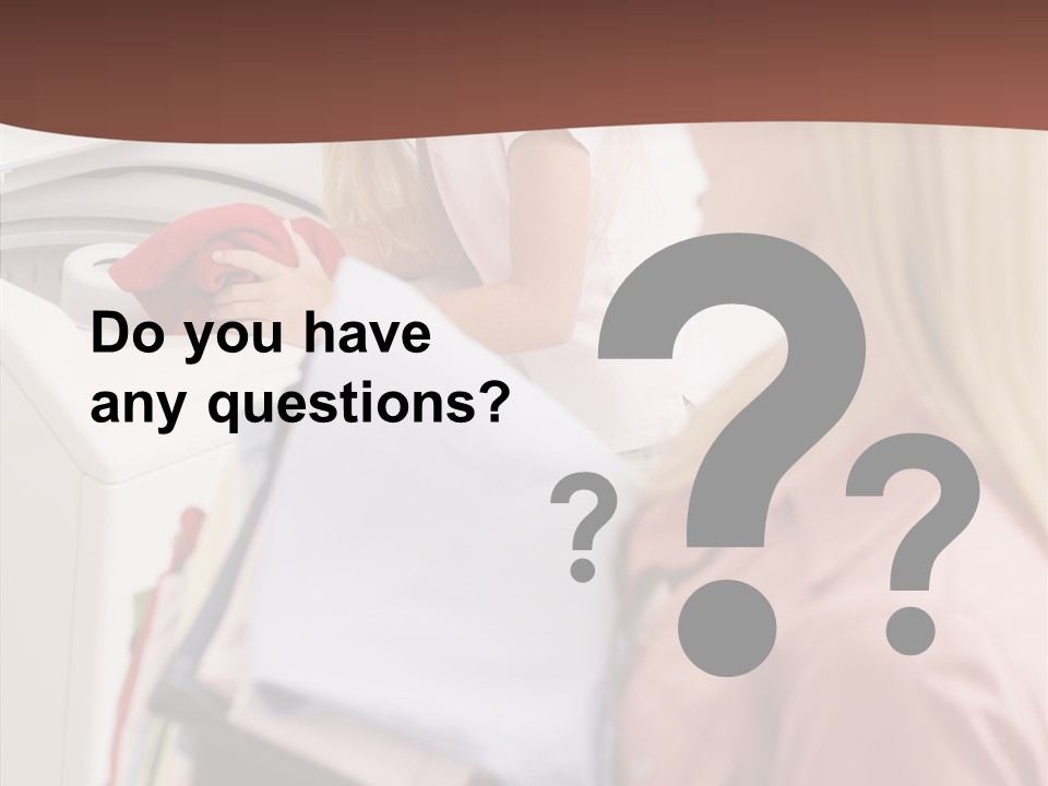 Color Domestic Clothing PowerPoint Template