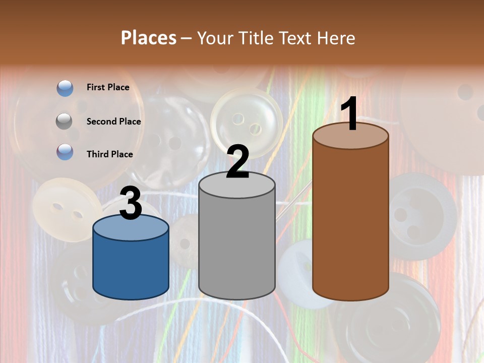 Scattered String Sewing PowerPoint Template