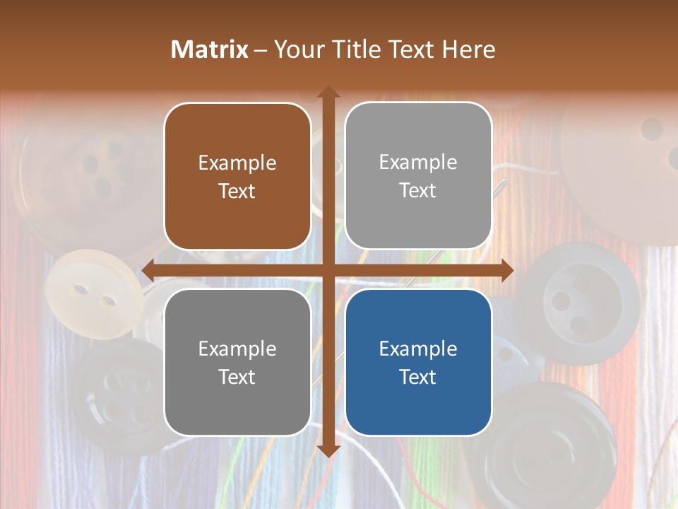 Scattered String Sewing PowerPoint Template